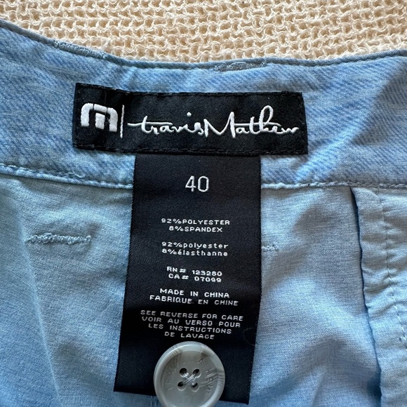 Travis Mathew Men's Blue Shorts - Picture 3 of 4
